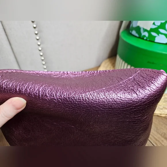 Portland Leather Goods Flappy Snappy Pouch Ultra Violet - Picture 7 of 12